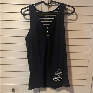 Disney Parks Navy Striped Tank Sleeveless Top Mickey Mouse